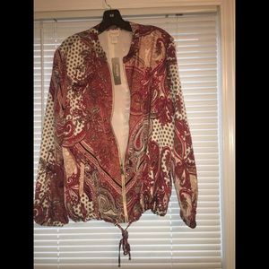 Printed bomber jacket